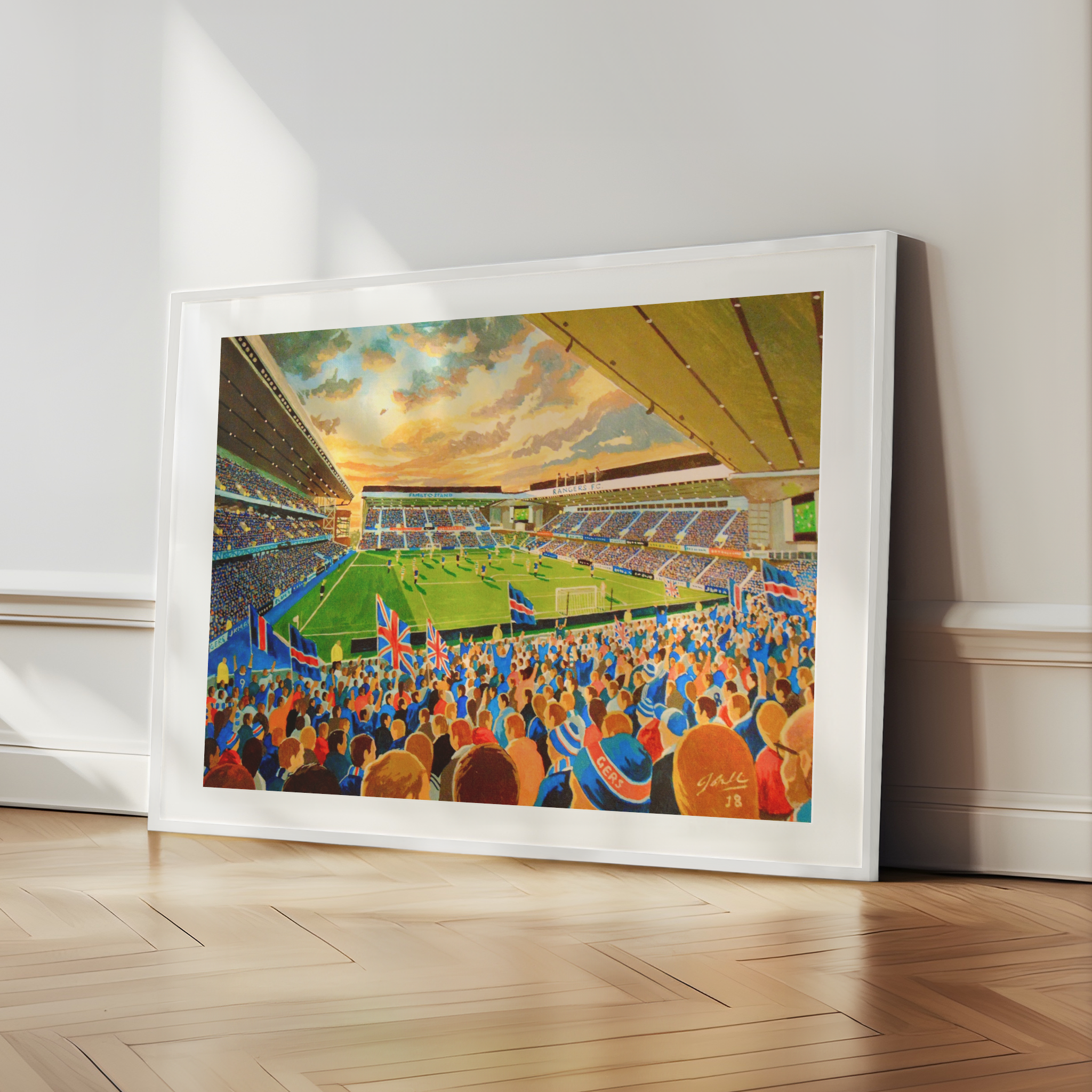 JKM Inside Ibrox Drawing