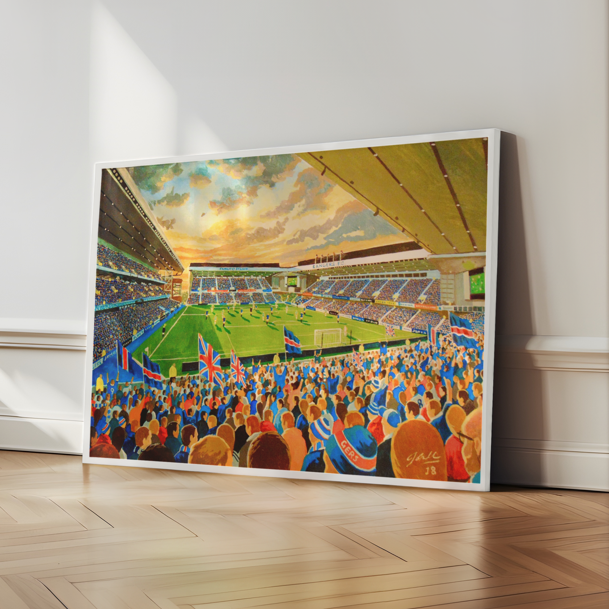 JKM Inside Ibrox Drawing