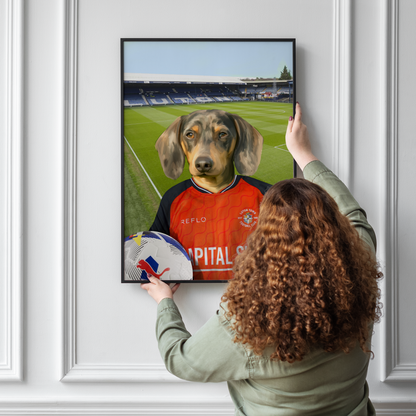 Your Pet in a Luton Town 25/26 Home Shirt