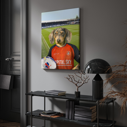 Your Pet in a Luton Town 25/26 Home Shirt