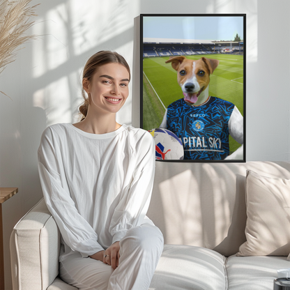 Your Pet in a Luton Town 25/26 Away Shirt