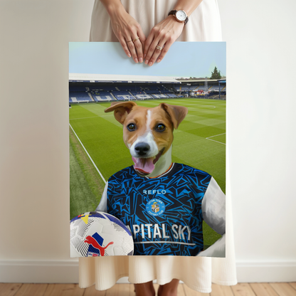 Your Pet in a Luton Town 25/26 Away Shirt