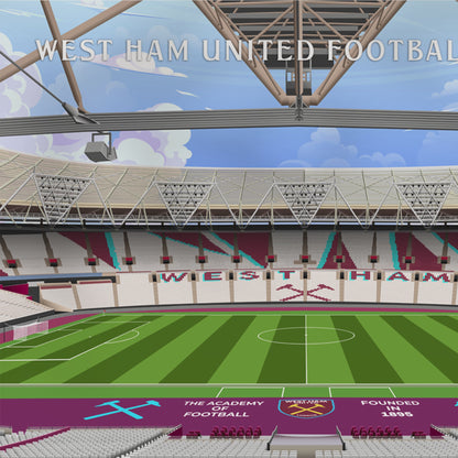 West Ham Stadium Hand Drawn Image