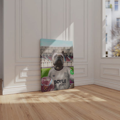 Your Pet in a West Ham 25/26 Away Shirt