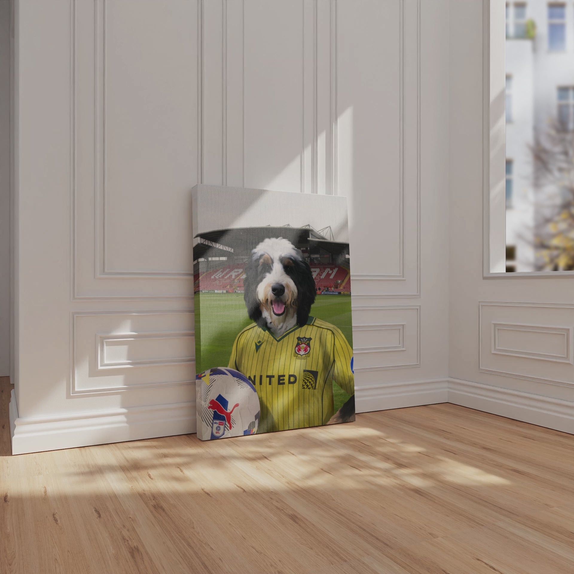 Your Pet in a Wrexham 25/26 Away Shirt