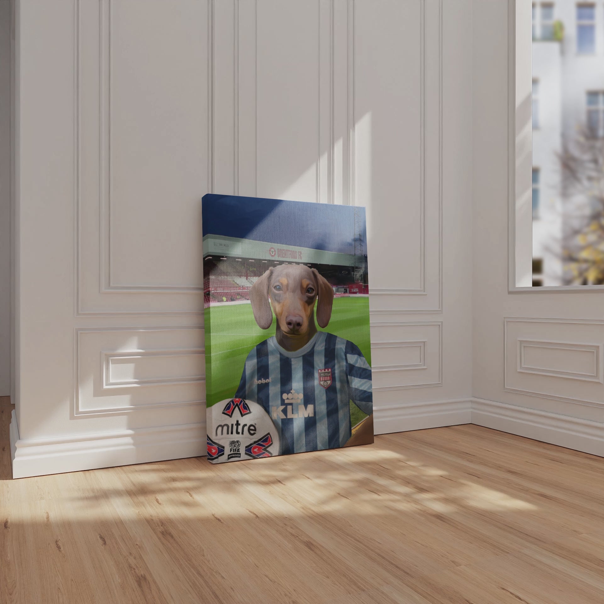 Your Pet in a Brentford FC 1988 Away Shirt