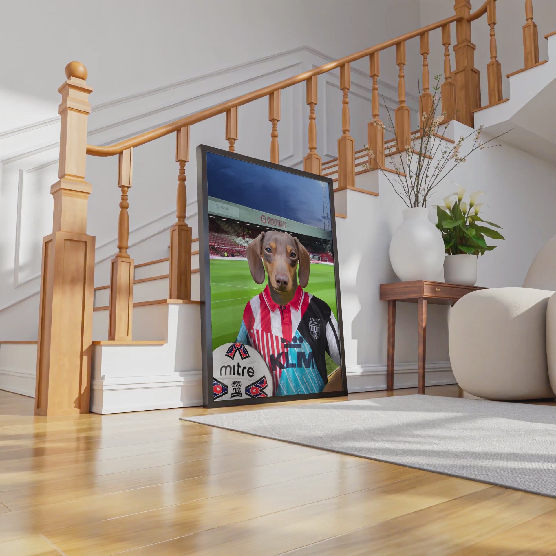 Your Pet in a Brentford FC Mash Up Retro Shirt