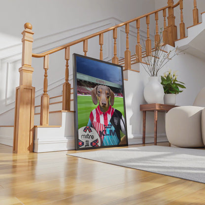 Your Pet in a Brentford FC Mash Up Retro Shirt