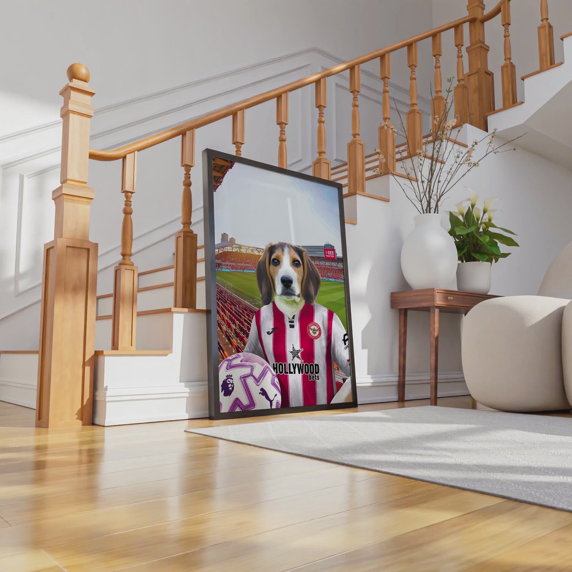 Your Pet in a Brentford FC 25/26 Home Adult Shirt