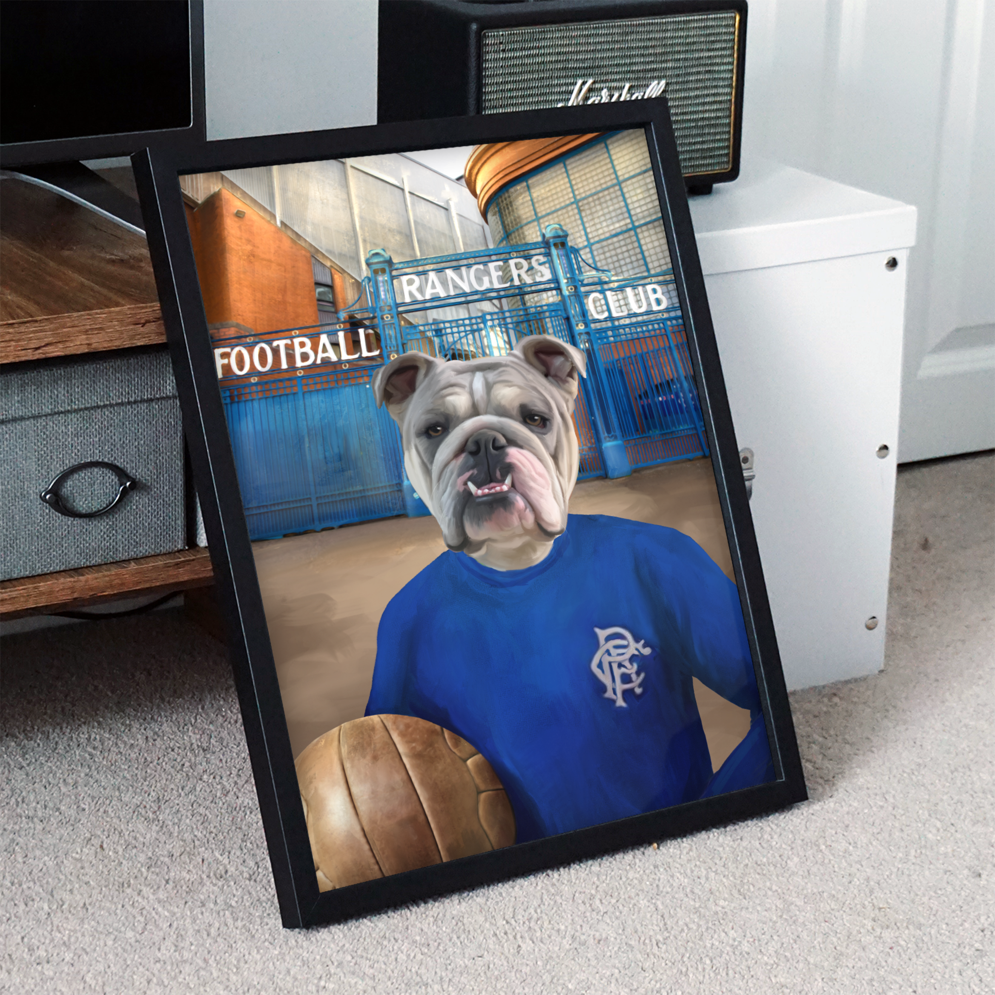 Your Pet in a Rangers Retro Shirt