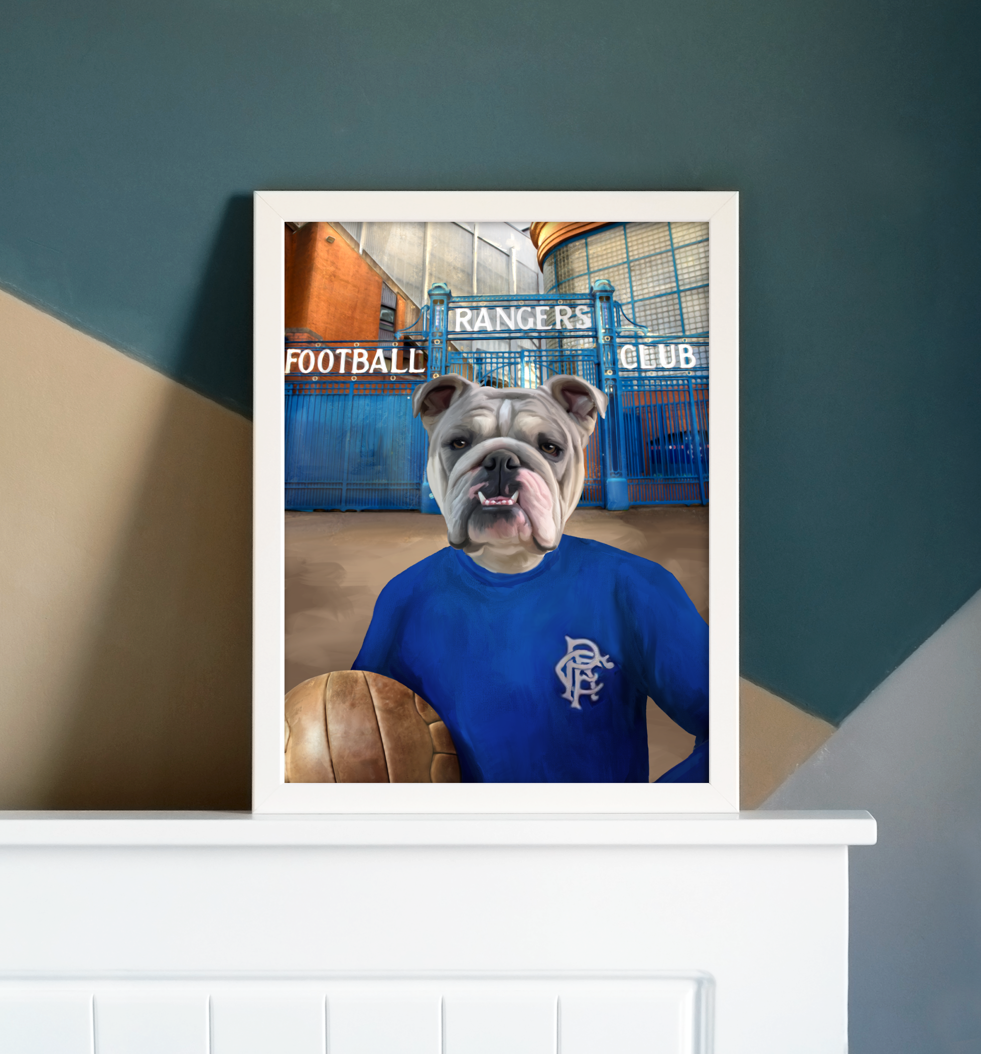 Your Pet in a Rangers Retro Shirt