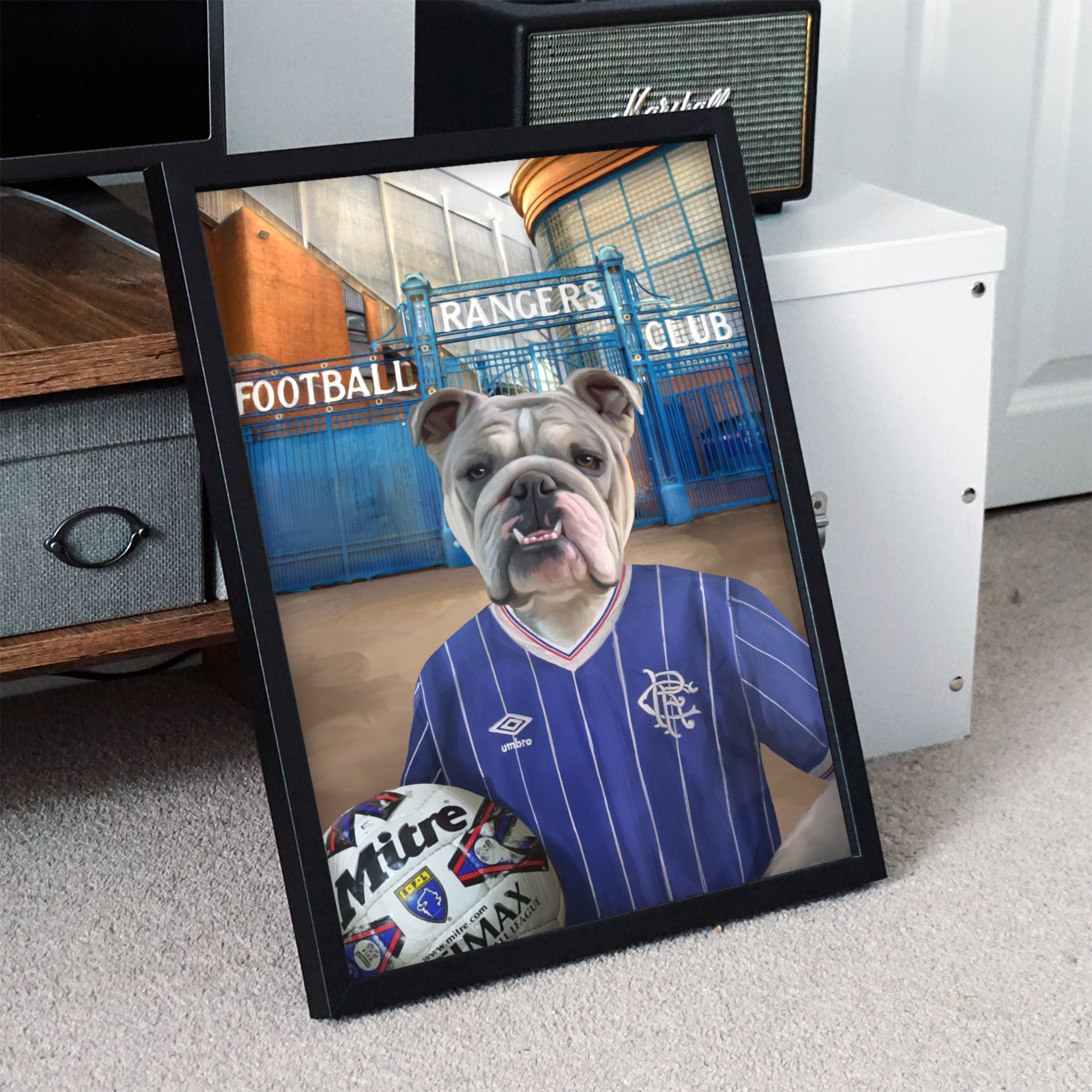 Your Pet in a Rangers Retro Shirt