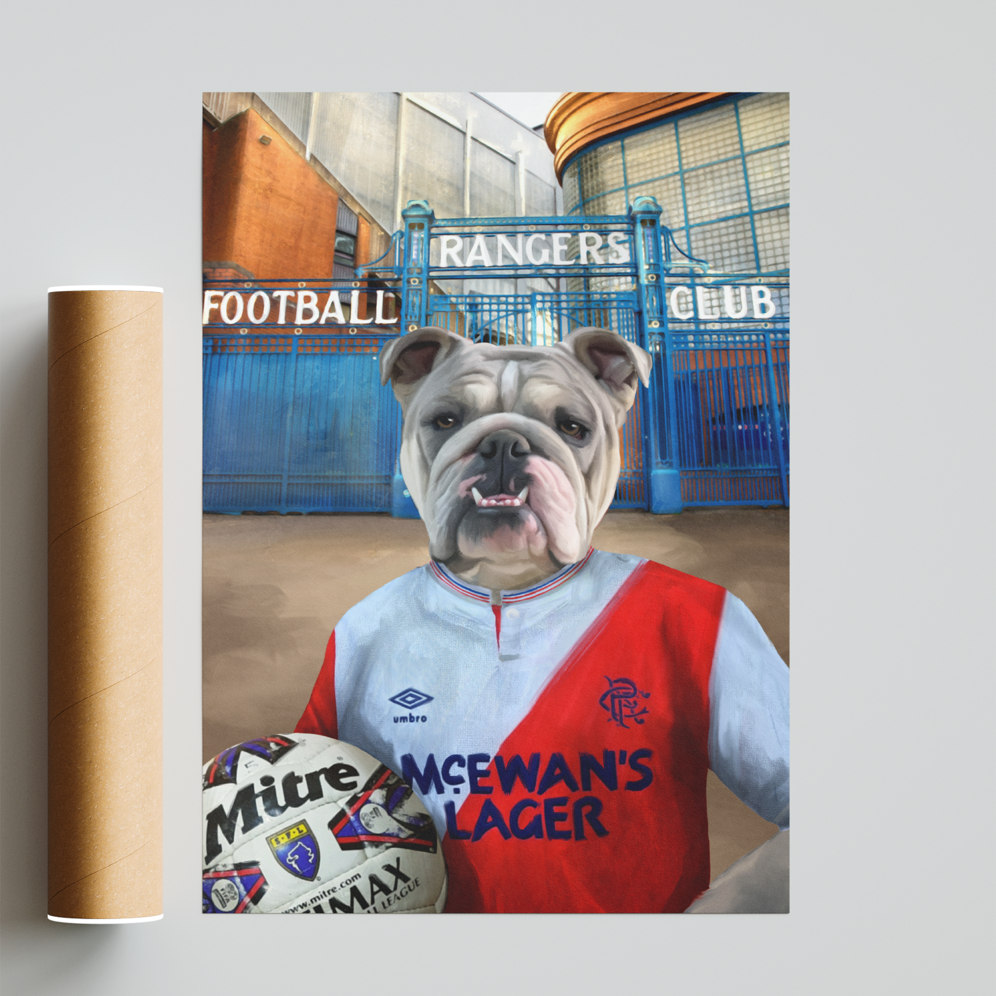 Your Pet in a Rangers Retro Shirt