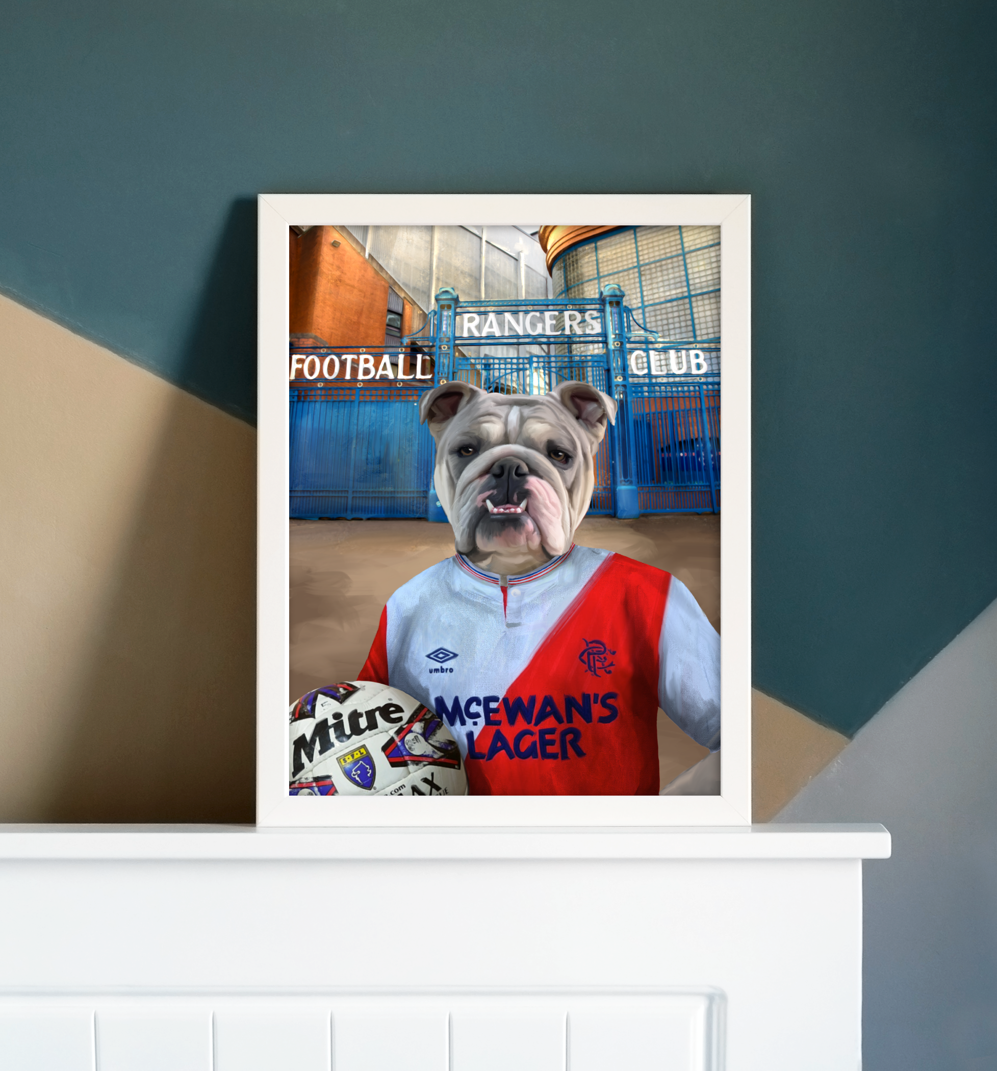 Your Pet in a Rangers Retro Shirt