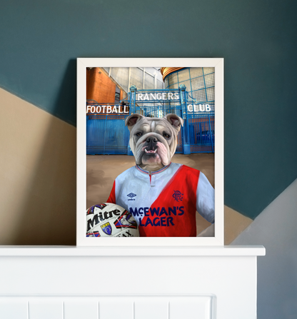 Your Pet in a Rangers Retro Shirt