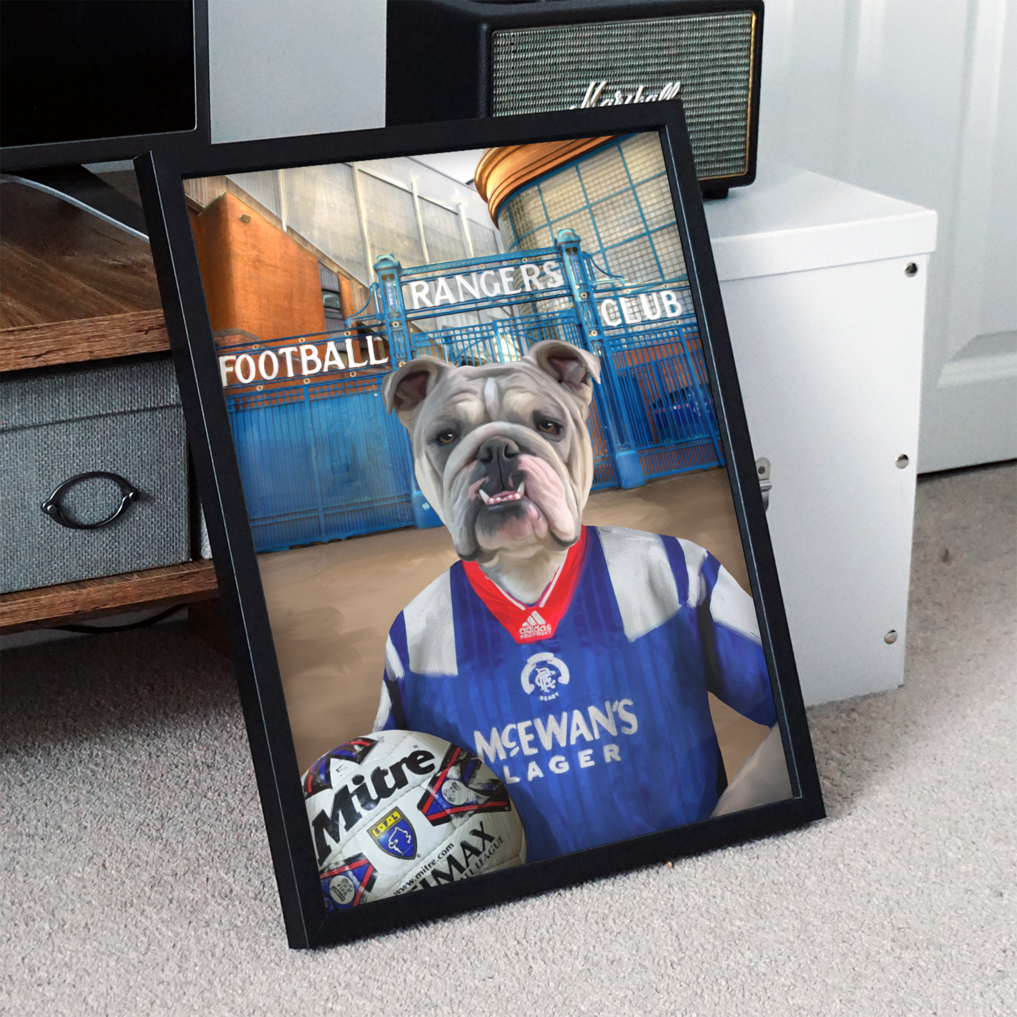 Your Pet in a Rangers Retro Shirt