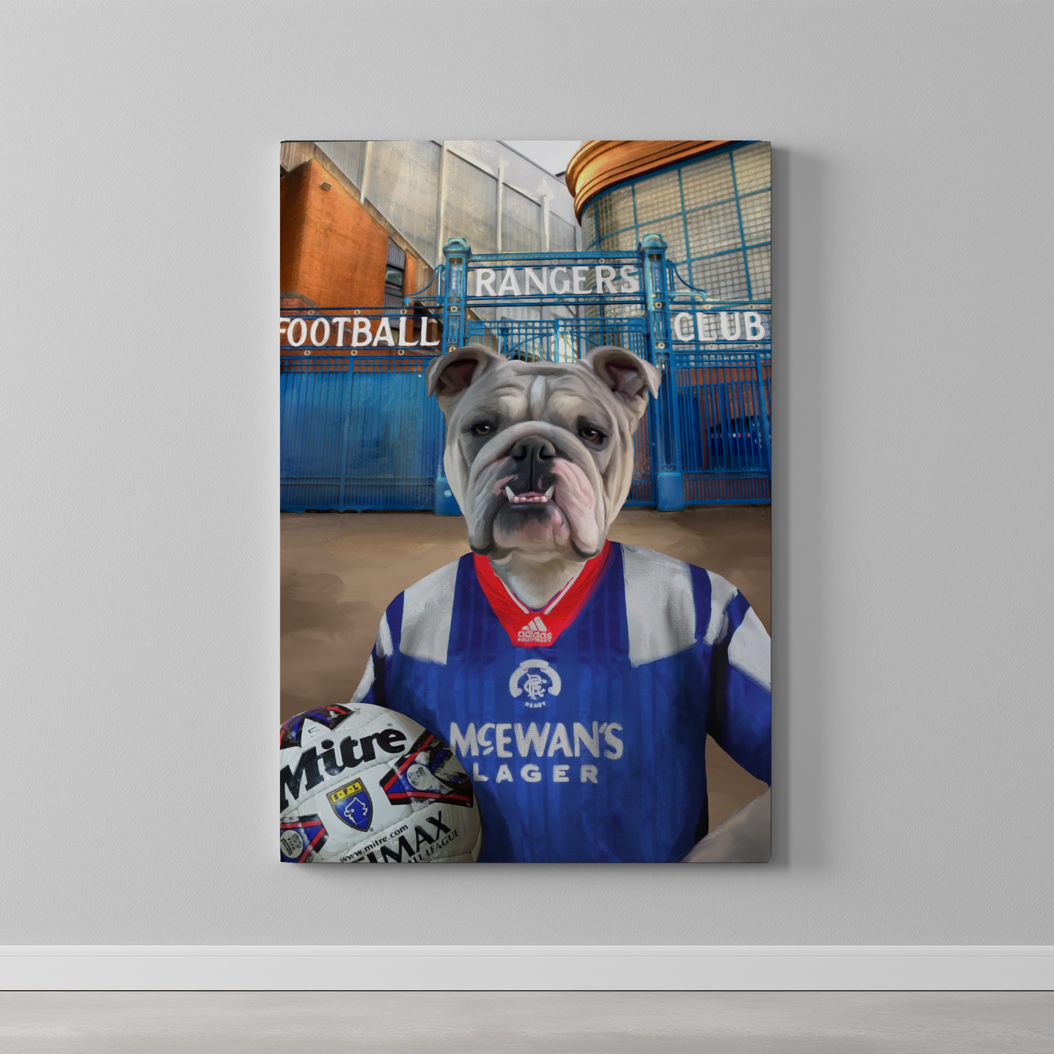 Your Pet in a Rangers Retro Shirt