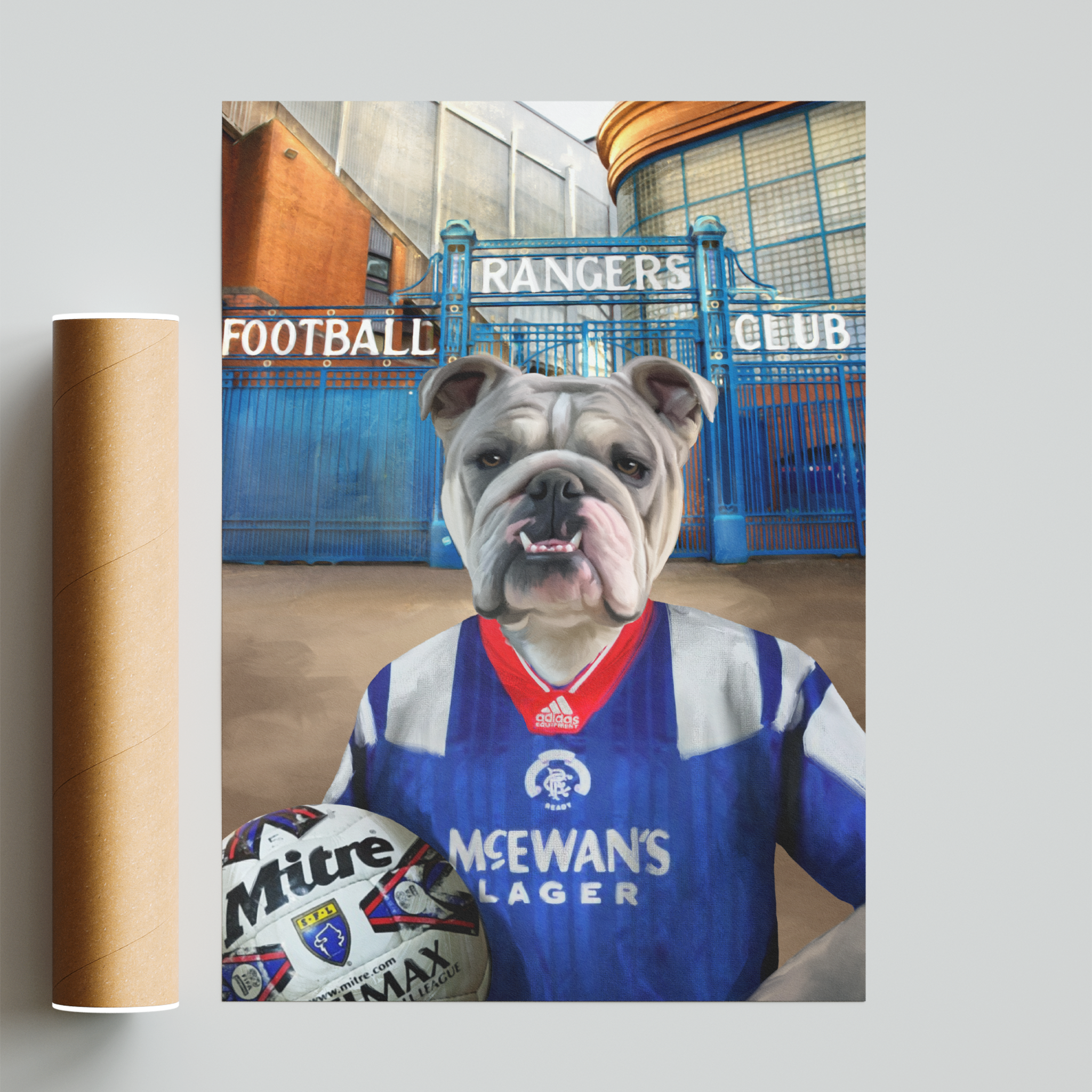 Your Pet in a Rangers Retro Shirt