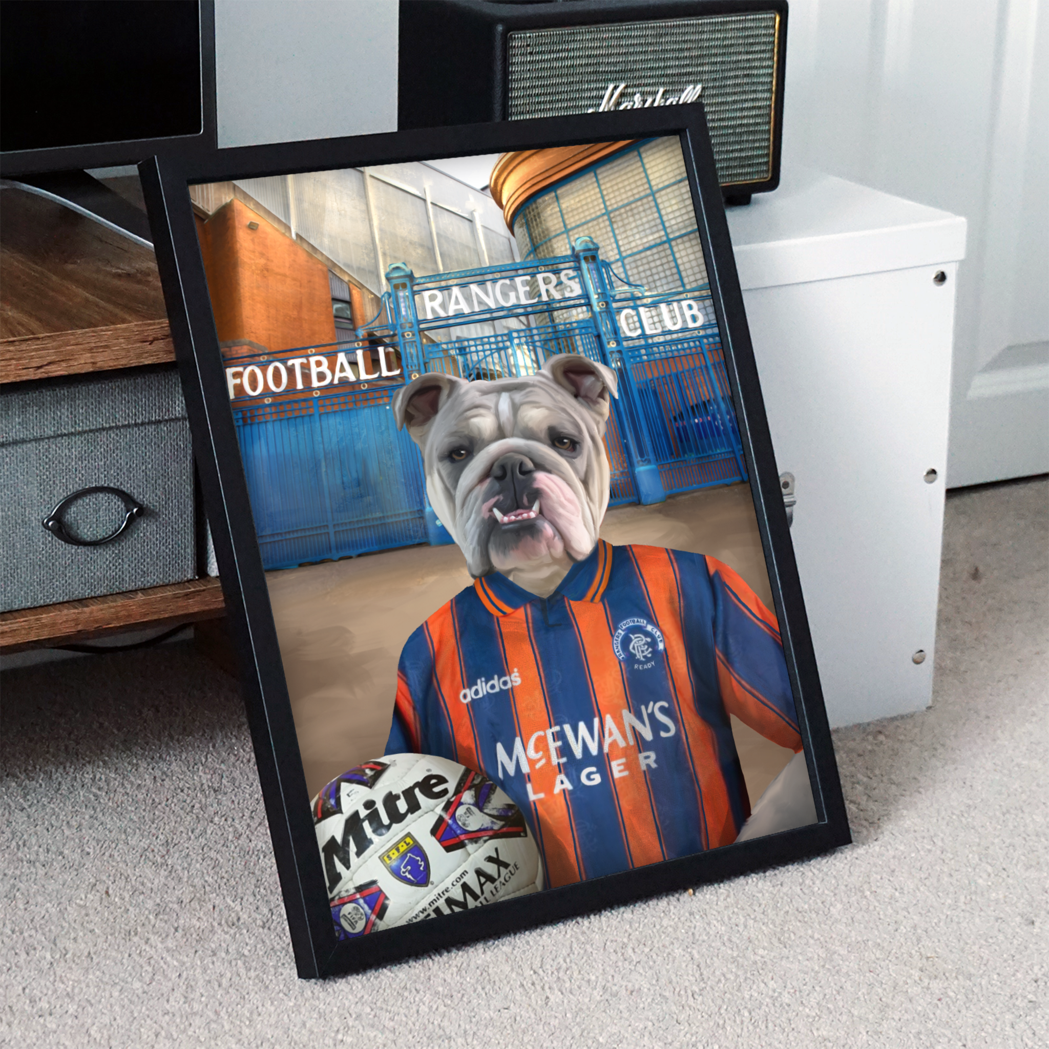 Your Pet in a Rangers Retro Shirt