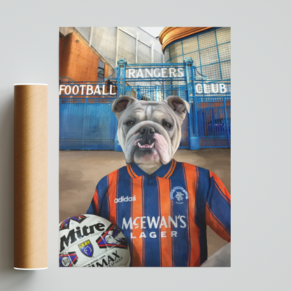 Your Pet in a Rangers Retro Shirt