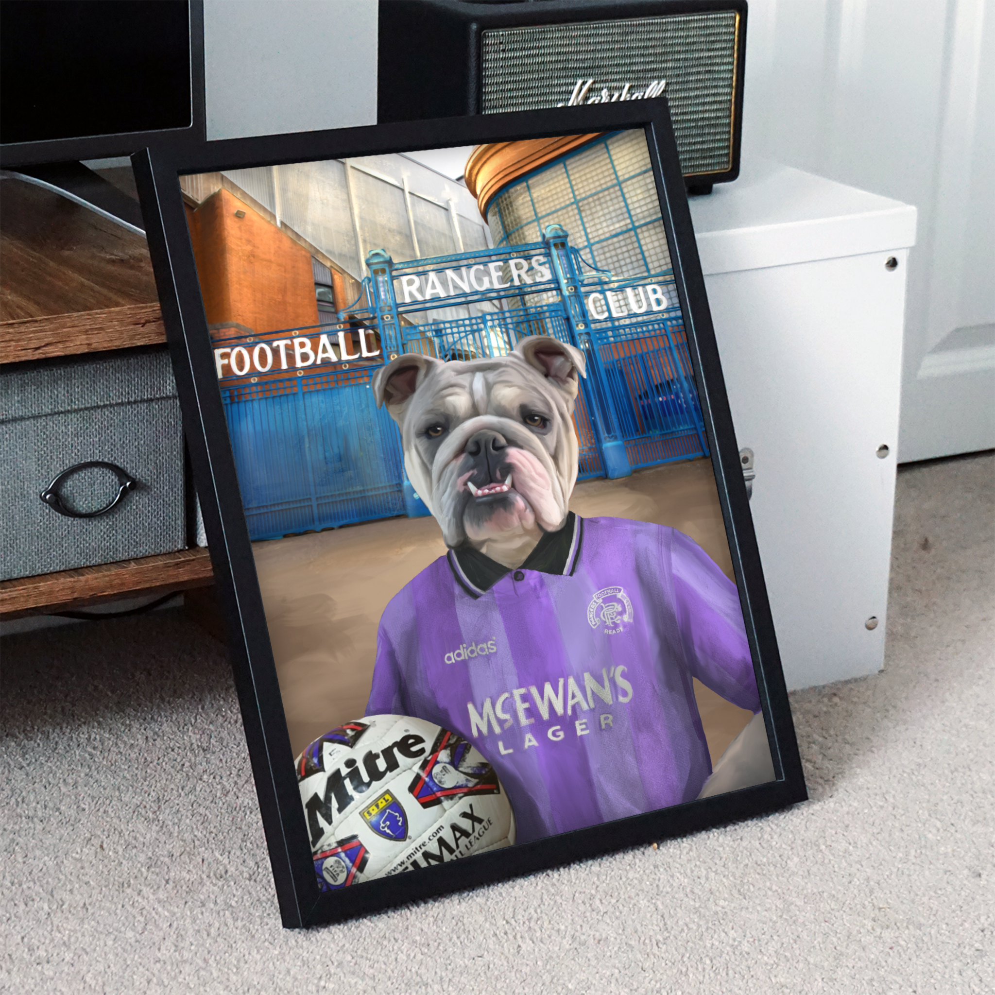 Your Pet in a Rangers Retro Shirt