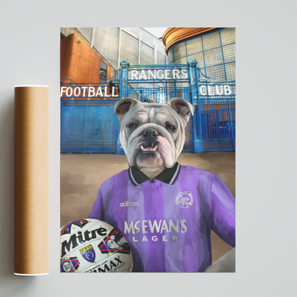 Your Pet in a Rangers Retro Shirt