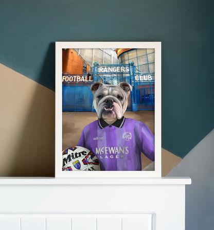 Your Pet in a Rangers Retro Shirt