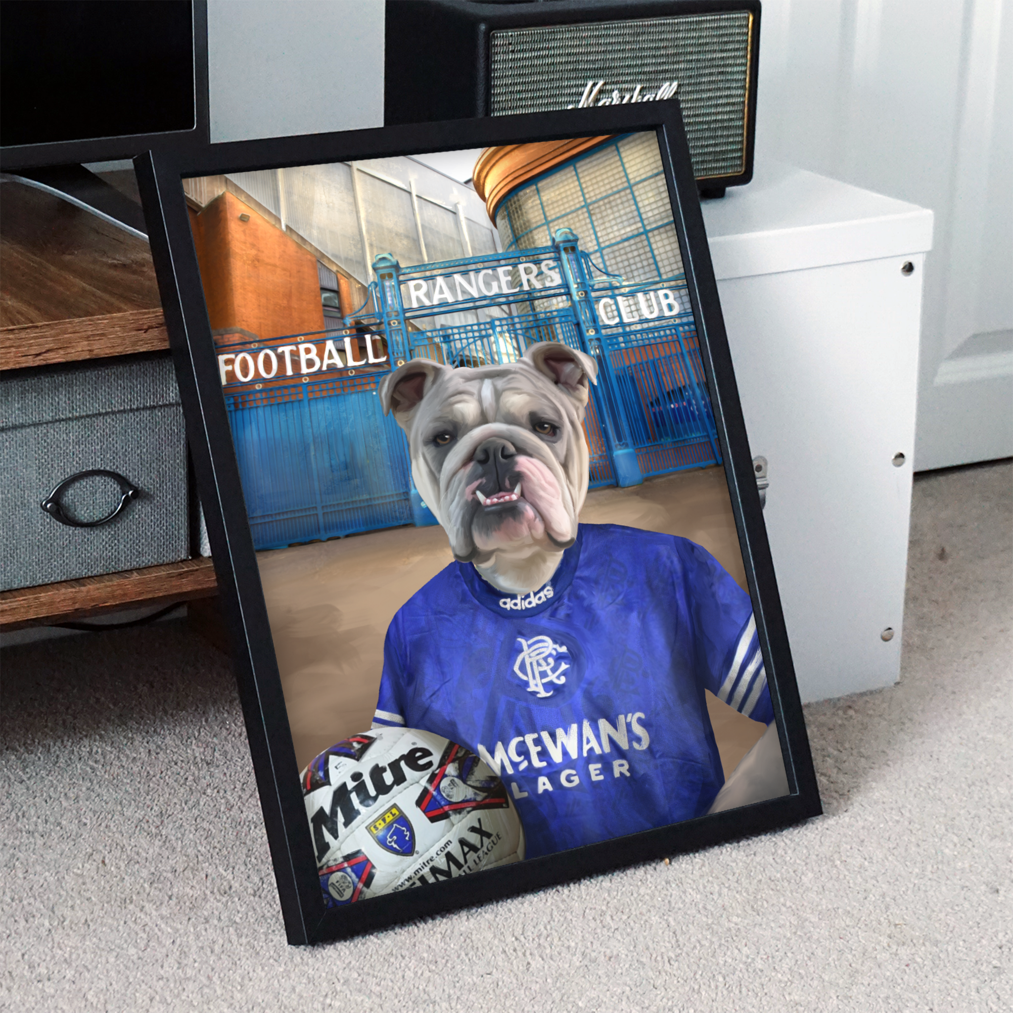 Your Pet in a Rangers Retro Shirt