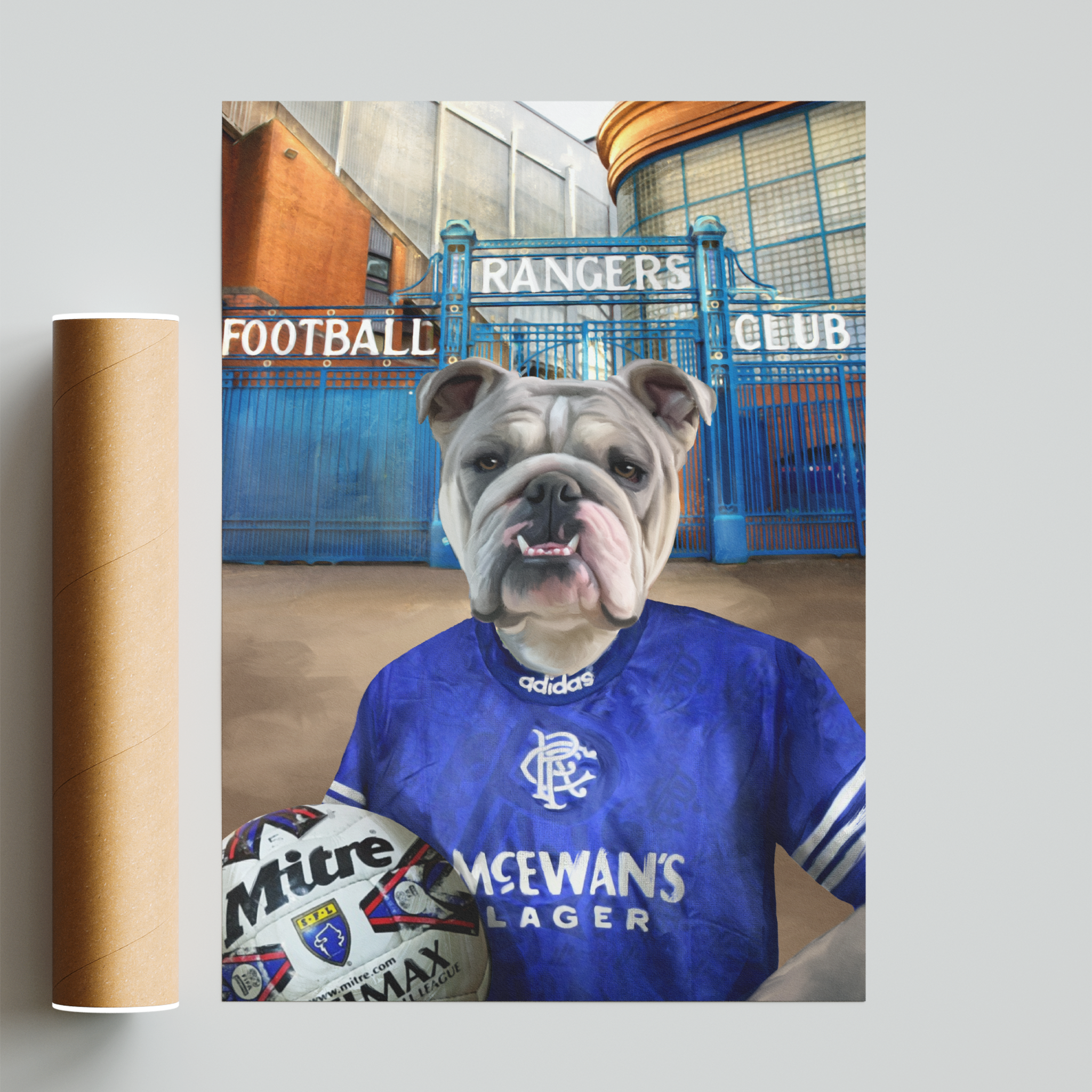 Your Pet in a Rangers Retro Shirt