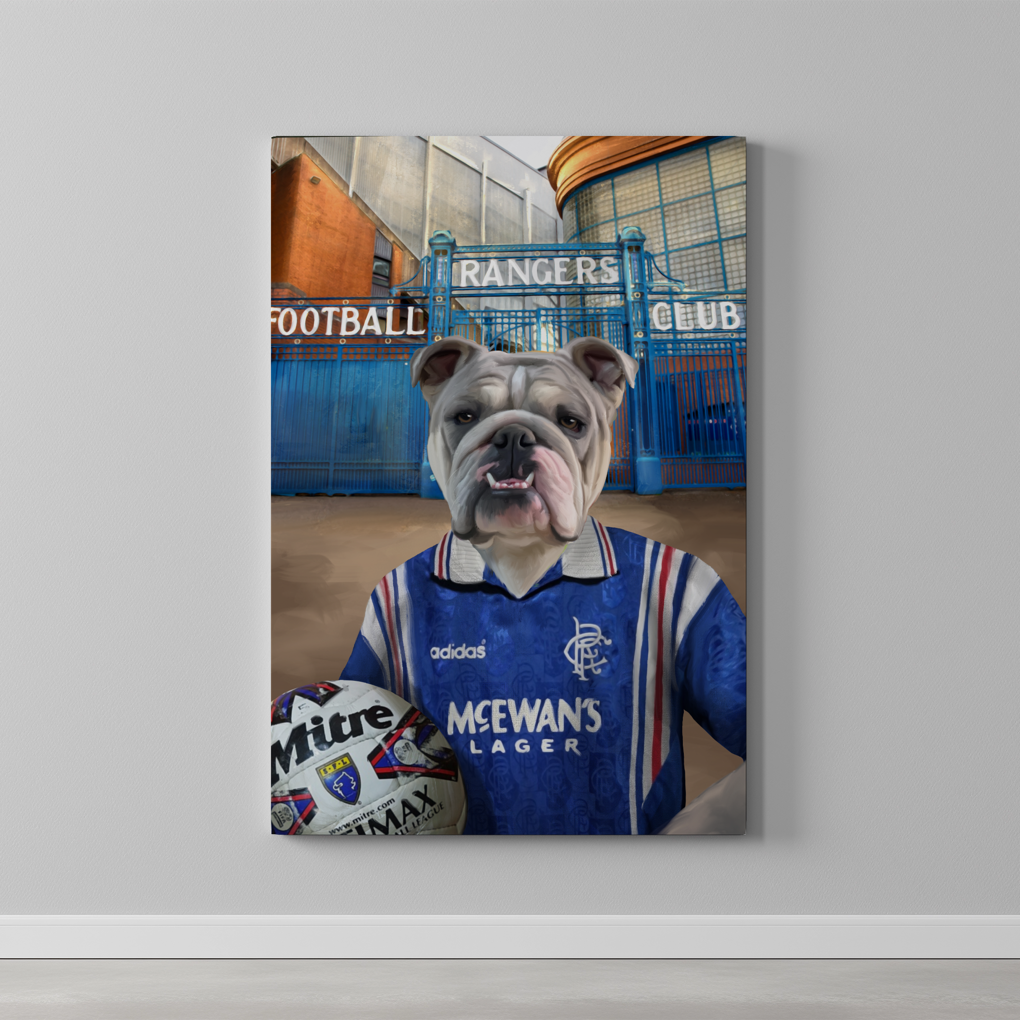 Your Pet in a Rangers Retro Shirt