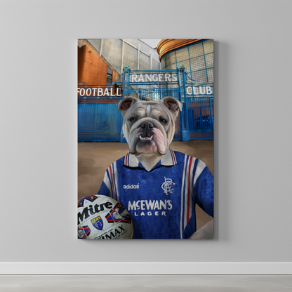 Your Pet in a Rangers Retro Shirt