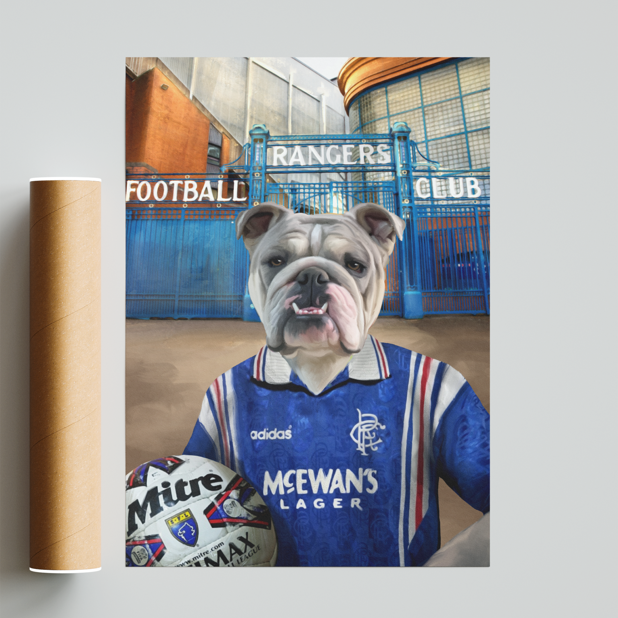 Your Pet in a Rangers Retro Shirt