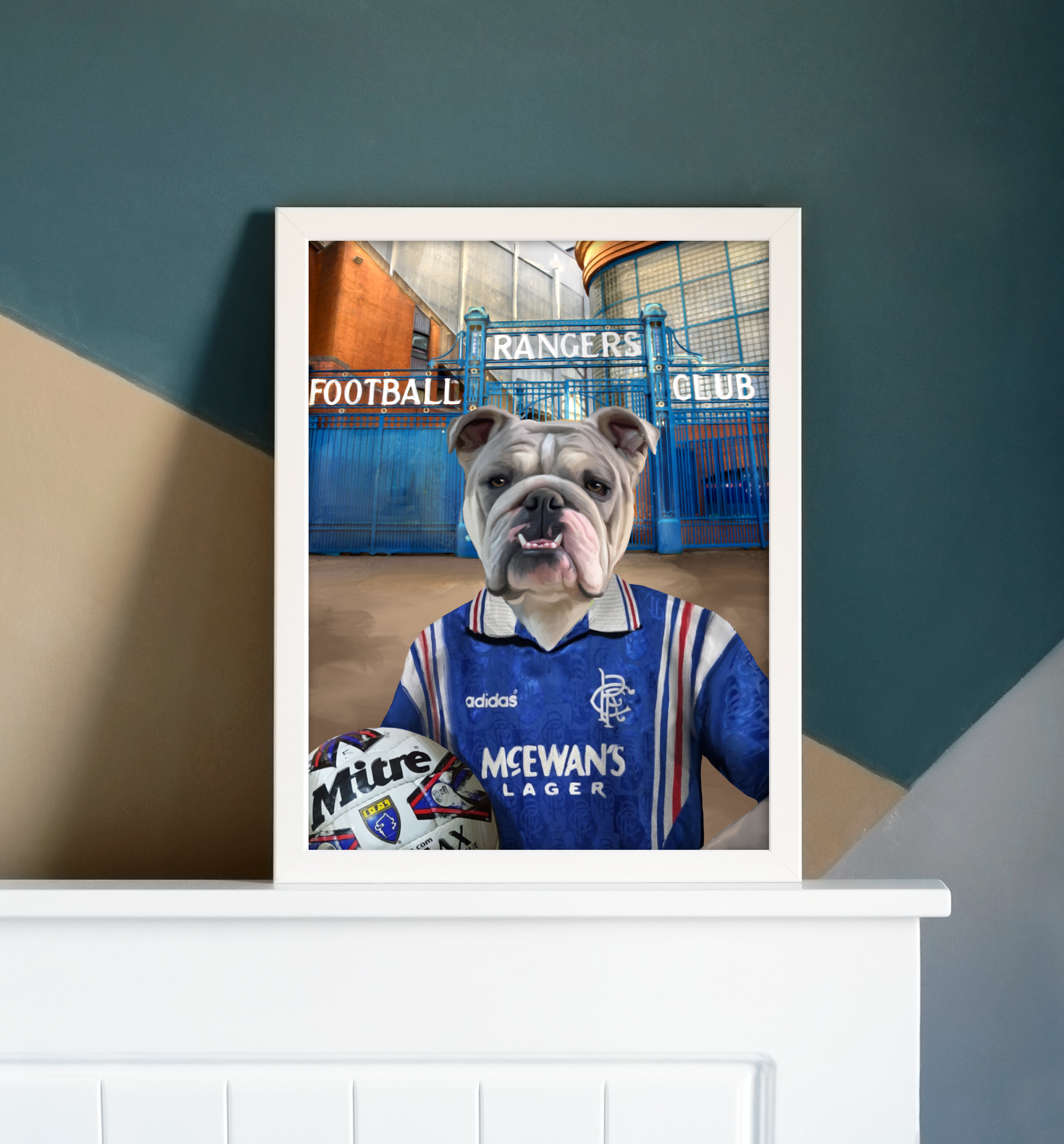 Your Pet in a Rangers Retro Shirt