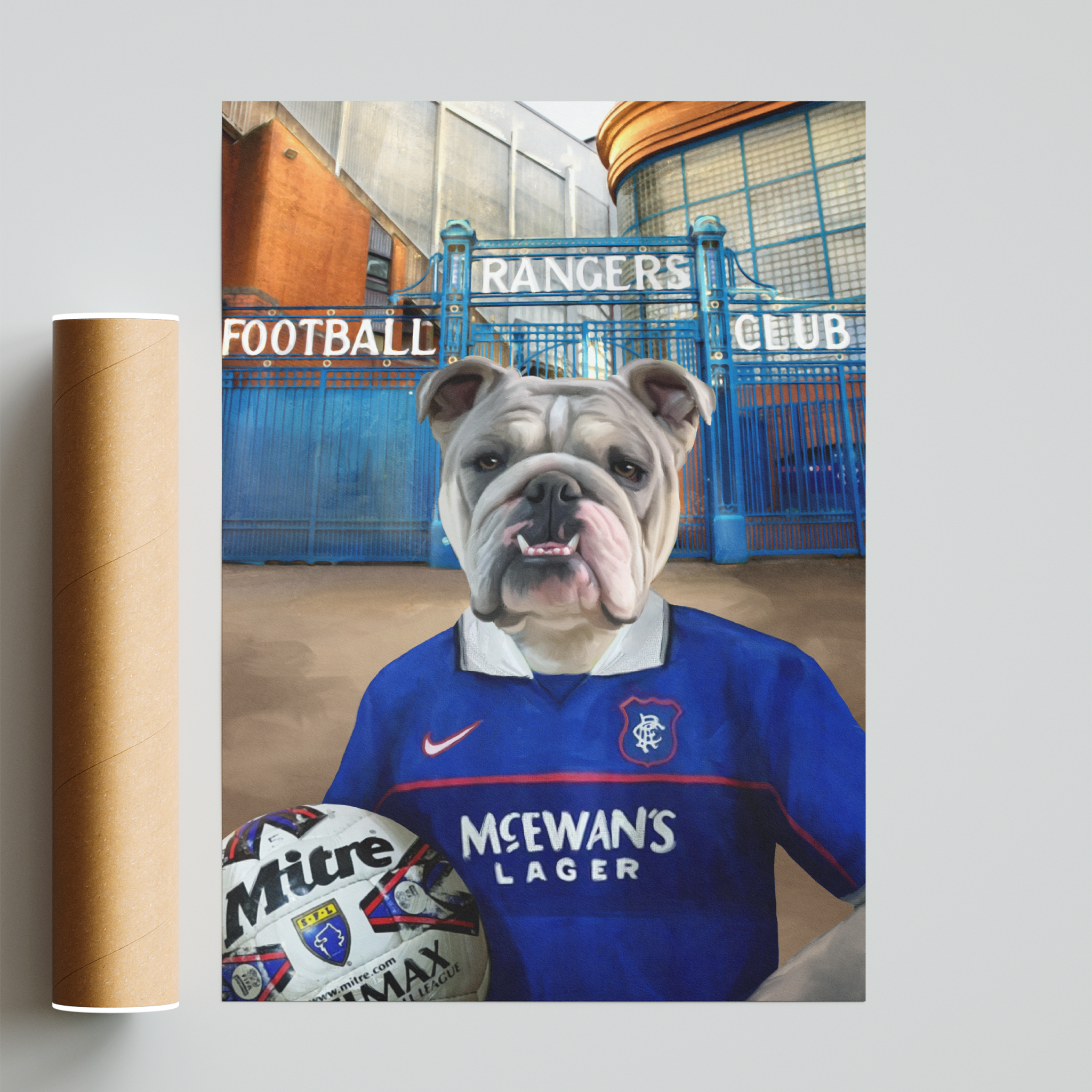 Your Pet in a Rangers Retro Shirt