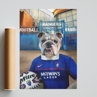 Your Pet in a Rangers Retro Shirt