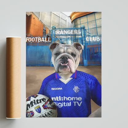Your Pet in a Rangers Retro Shirt