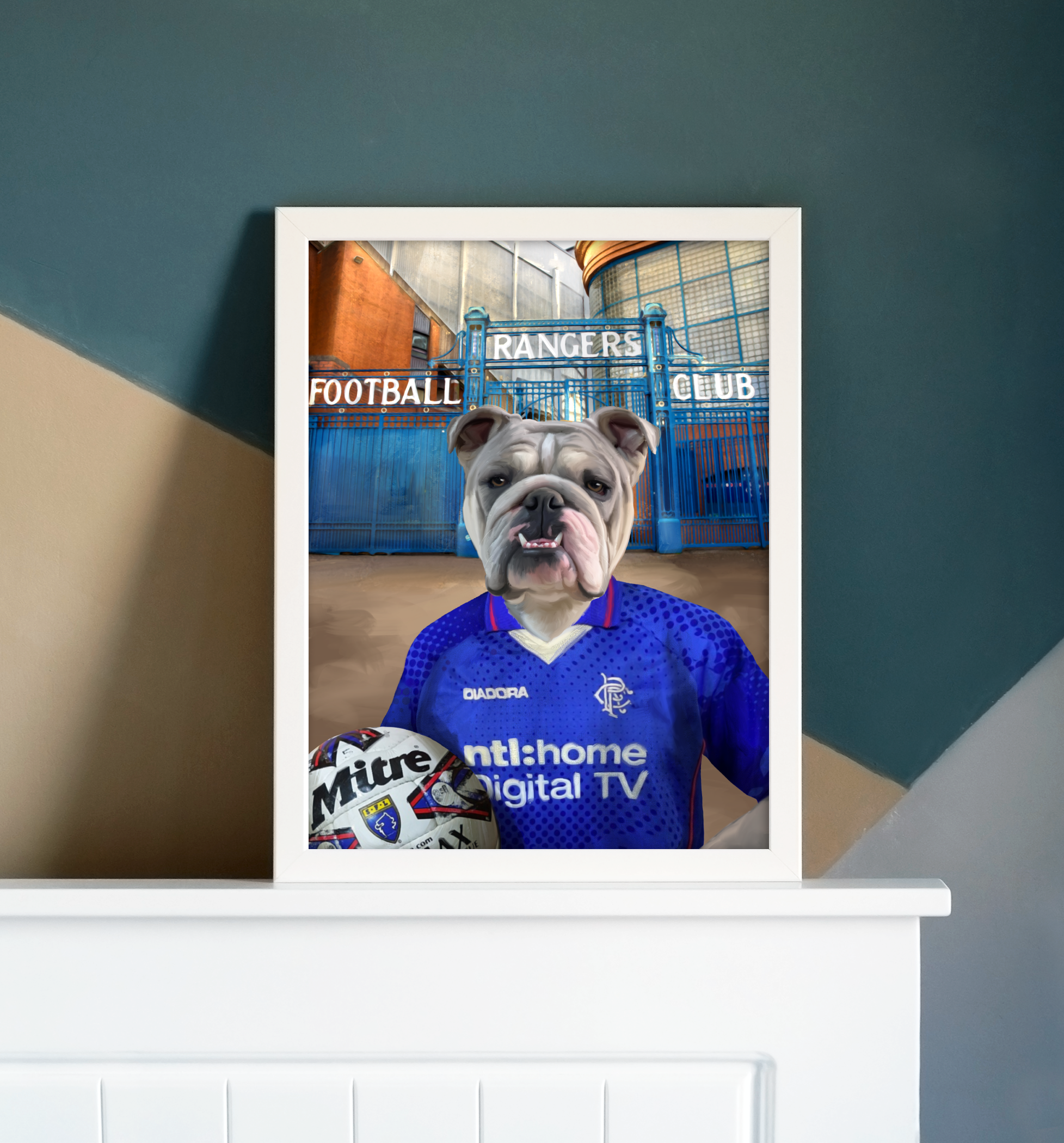 Your Pet in a Rangers Retro Shirt