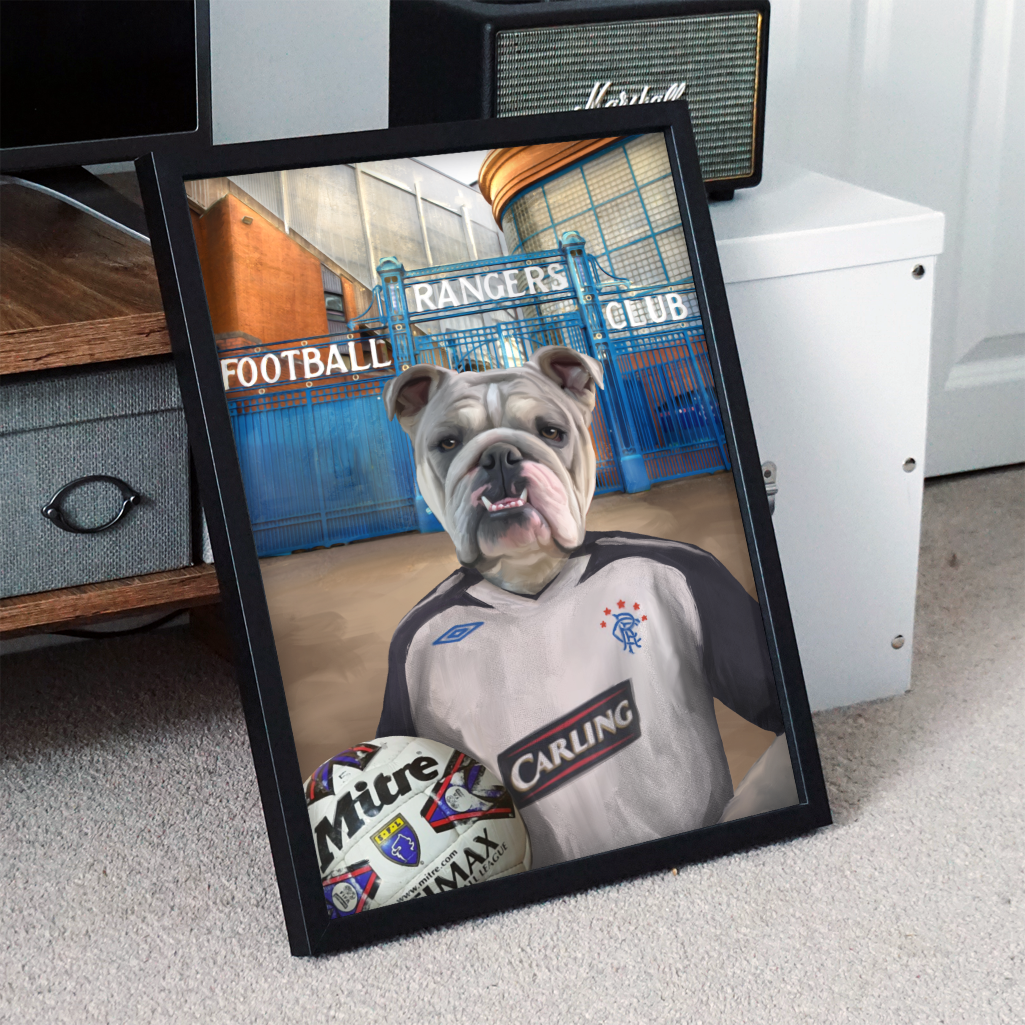 Your Pet in a Rangers Retro Shirt