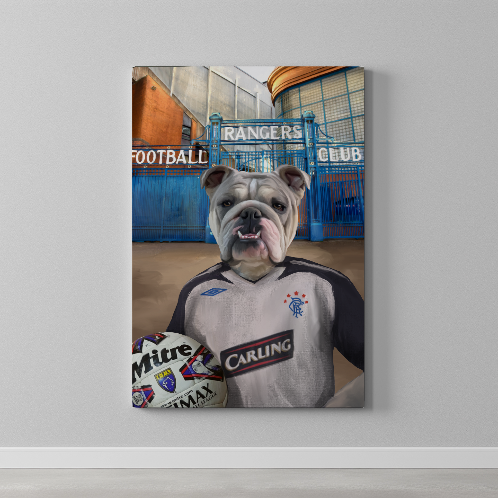 Your Pet in a Rangers Retro Shirt