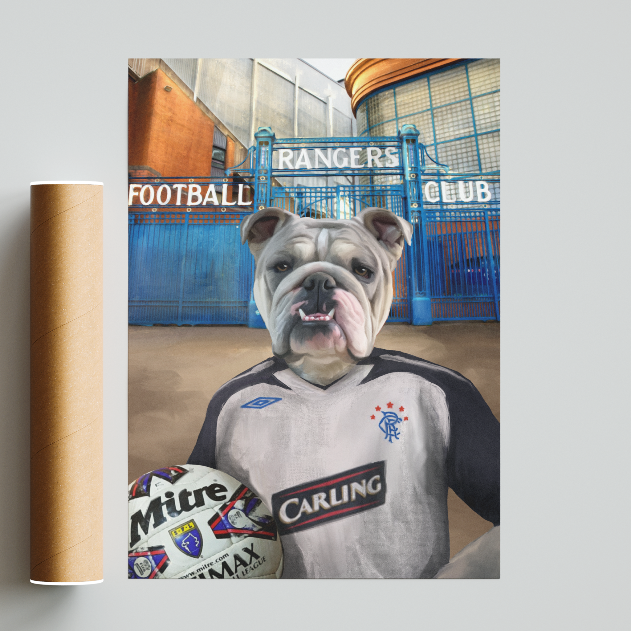 Your Pet in a Rangers Retro Shirt