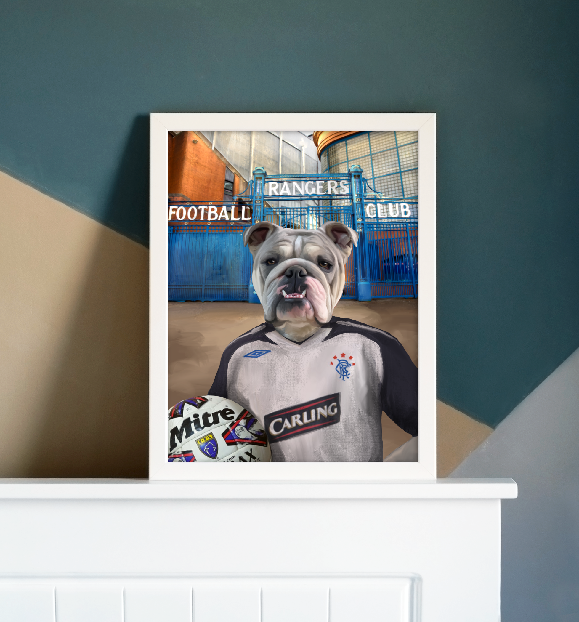 Your Pet in a Rangers Retro Shirt