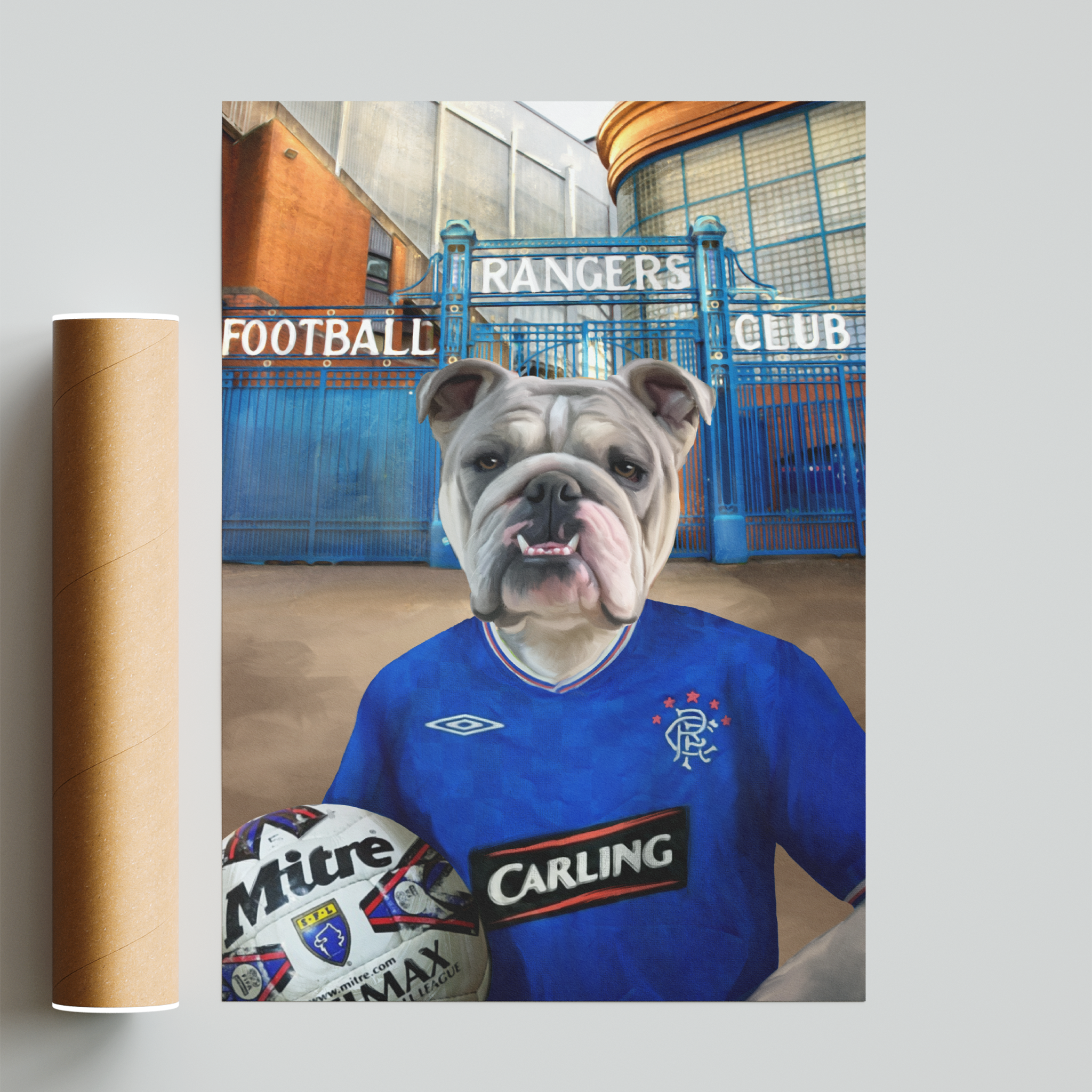Your Pet in a Rangers Retro Shirt