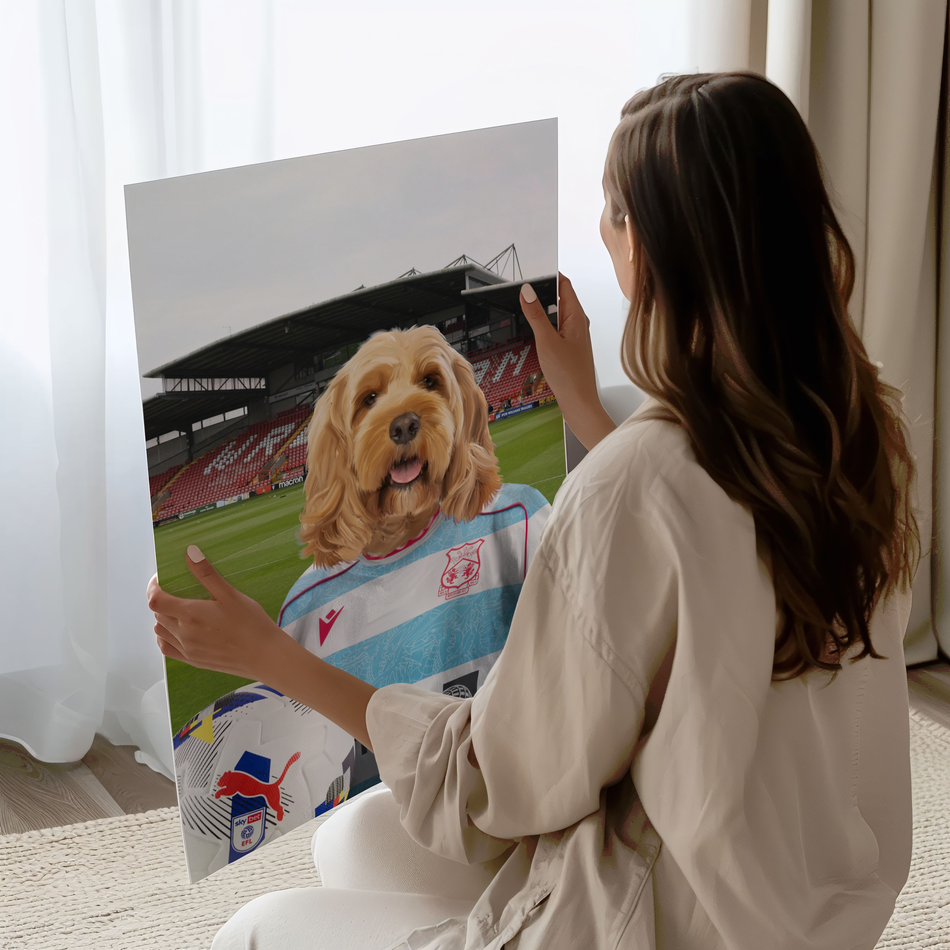 Your Pet in a Wrexham 25/26 3rd Shirt