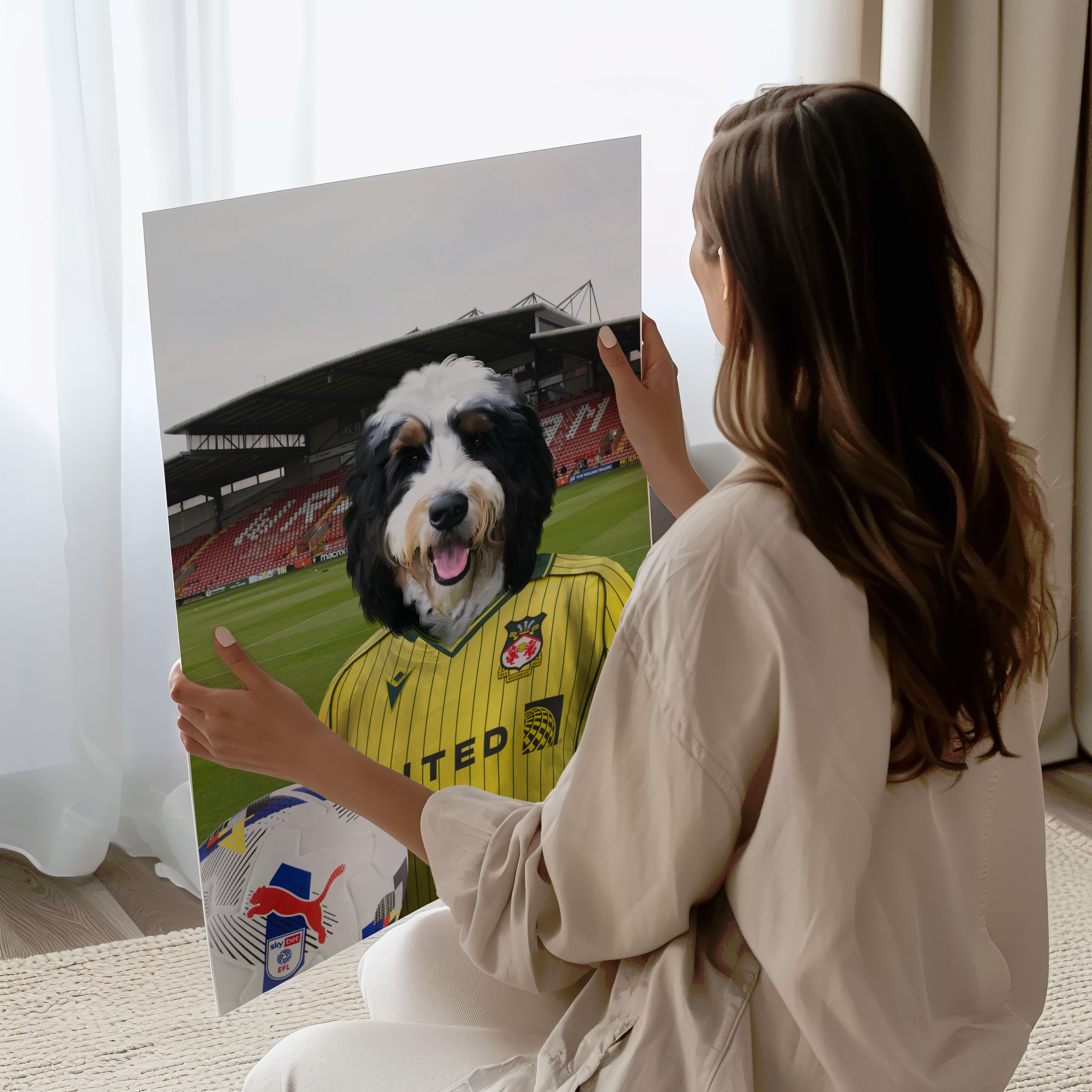 Your Pet in a Wrexham 25/26 Away Shirt