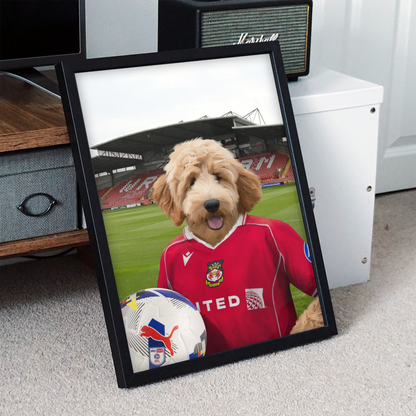 Your Pet in a Wrexham 25/26 Home Shirt